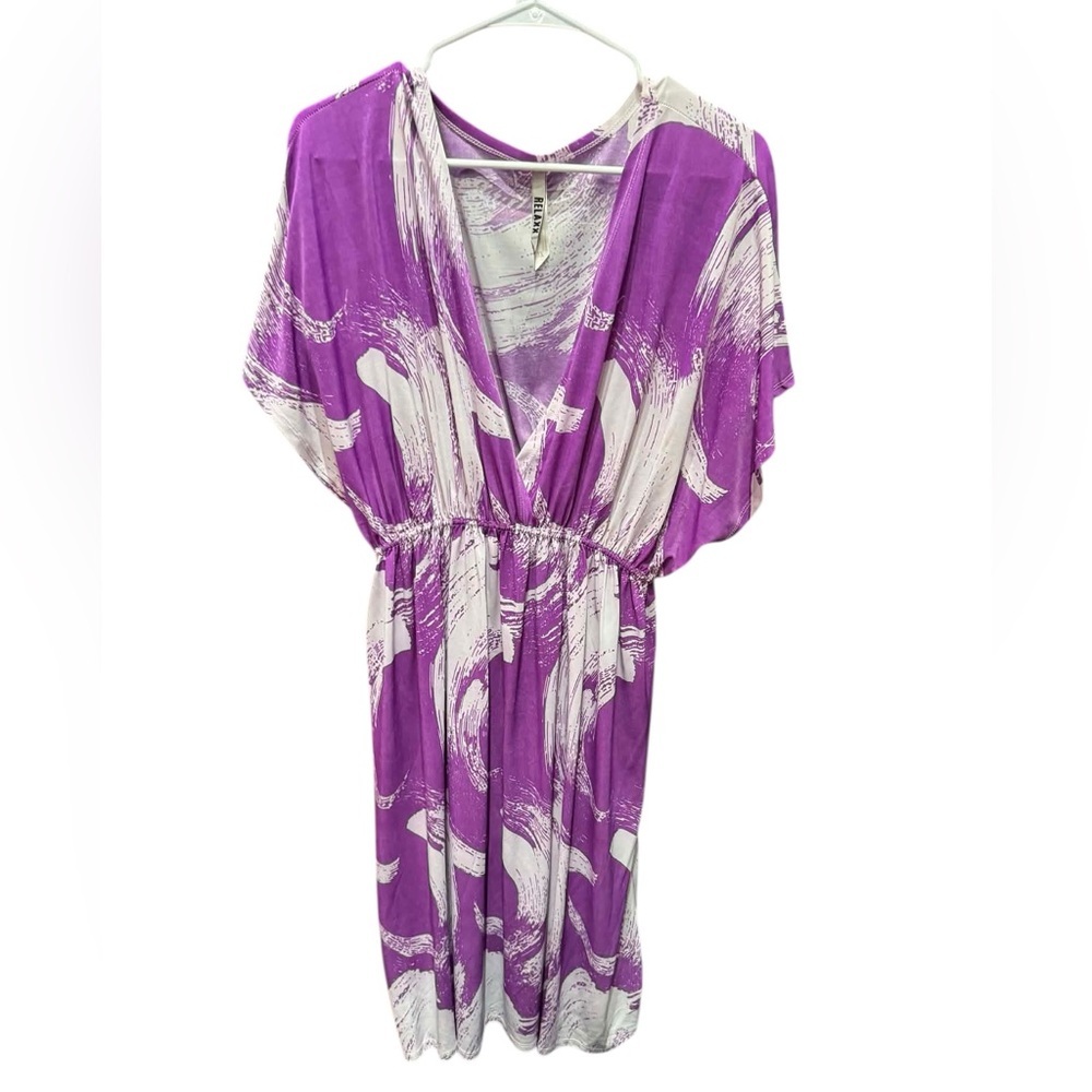 RELAXX stretchy Abstract Print Midi Dress 3X pit to pit 20in length 41in
